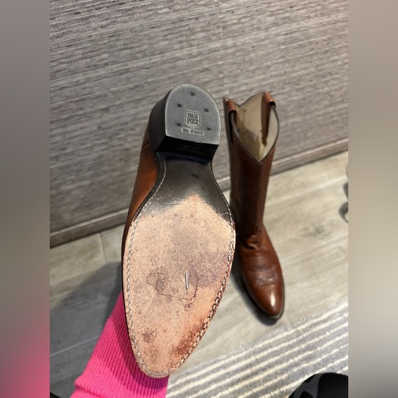 Dan Post cowgirl boots Brown size 6 1/2 Preowned Great Condition - Picture 10 of 12